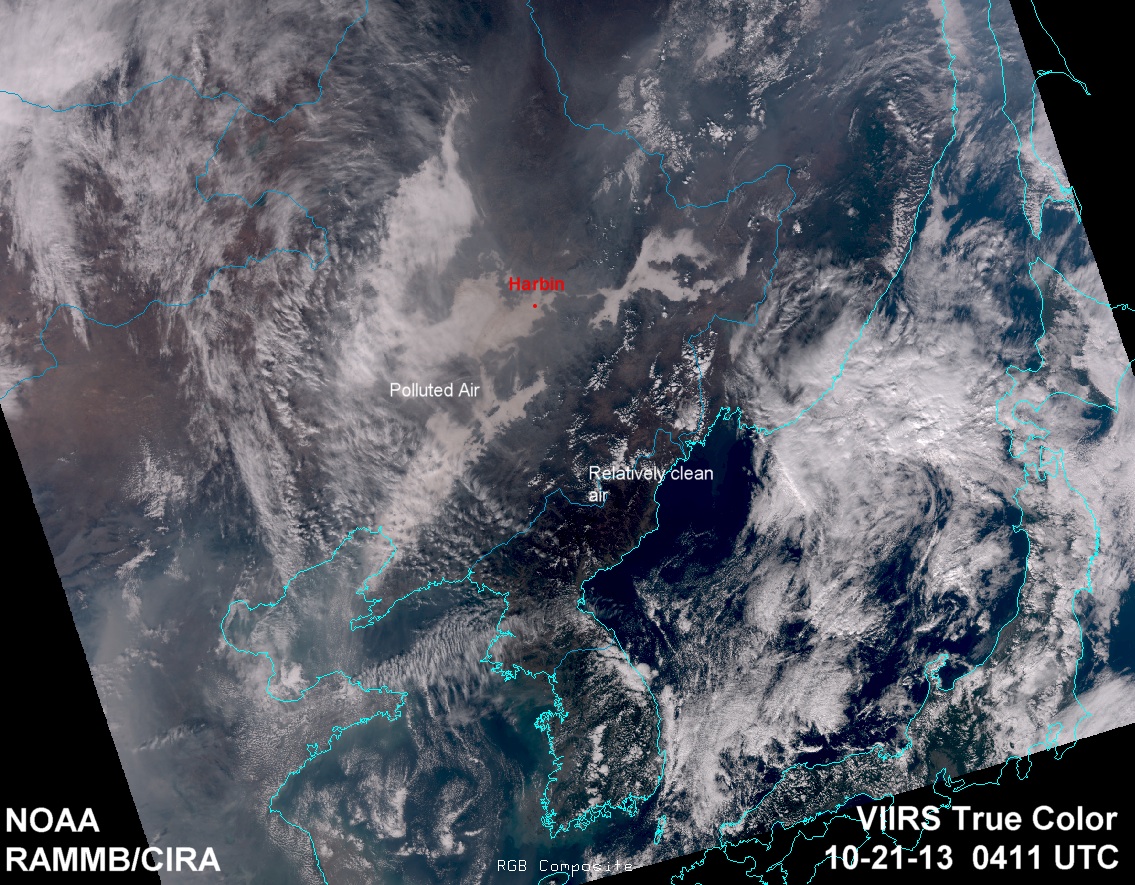 China's 'Airpocalypse' Tracked by NASA Satellite